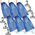 6 Pcs Crab Trap Bait Bags with Lock