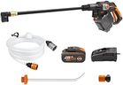 WORX Nitro HydroShot WG633E 20V High-Flow Cordless Portable Pressure Cleaner Power Washer with Brushless Motor Up to 56 Bar Pressure, IPX7 Waterproof Battery, Charger, Multi-Spray Nozzle & Accessories