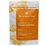 The Wellness Shop - Turmeric Facial Wax Powder, 5 min Painless Natural Face Hair Removal Waxing Powder, Easy to use at home, No chemicals - No Irritation, No Skin rashes (100g)