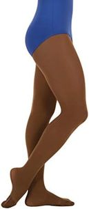Body Wrappers Children's TotalSTRETCH Mesh Back Seam Convertible Tights - C45