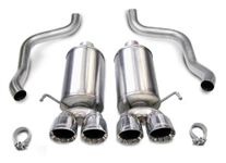 CORSA 14470 Xtreme 2.5" Diameter Stainless Steel Axle-Back Exhaust System Kit with Twin 3.5" Pro-Series Tips for Chevy Corvette 6.2L