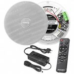 DULCET DC-CS6F-BT Pro White 6.5 Inch 20W 2 Way Active Bluetooth Ceiling Speaker with Inbuilt Amplifier - Supports Upto 3 Passive Ceiling Speakers