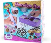 Small World Toys Chocolate Decorating Pen with 4 USB Powered Heating Tubs - Cake Decorating Kit and Baking Accessories with 29 Moulds for Kids Arts and Crafts - Perfect DIY Baking Gifts for Kids 9-12