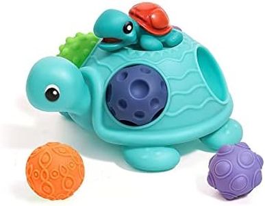 ROHSCE Sensory Balls Montessori Toys for Babies 6-12 Months, Baby Sensory Toys Turtle Toys Bright Color Textured Multi Soft Balls, BPA Free Ball for Toddlers 1-3 Teething Gifts
