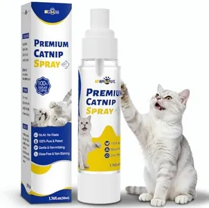 Ninibabie Premium Catnip Spray for Indoor Cats - All Natural & Pure Liquid Catnip - Airless Vacuum Bottle for Lasting Freshness - Cat Attractant for Scratching Post, Toys and Training 1.76fl.oz