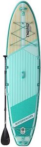 THURSO SURF Inflatable Stand Up Paddle Board All-Around SUP Waterwalker 126 10'6×31''×6'' Deluxe Package | Carbon Shaft Paddle | Roller Backpack | Dual Chamber Pump | Coiled Leash (Turquoise)