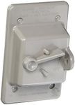 BELL PTC100GY 1-Gang Toggle Switch Nonmetallic Weatherproof Cover, Gray