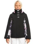 Roxy Full Zip Girls Black 12/L