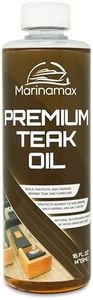 Marinamax Premium Teak Oil | Wood Oil, Preserver, Stain, Sealer, and Protector | Great for Teak Furniture and Boat and Marine Interior Teak Wood