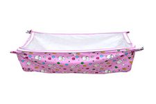 DAKULO™ Soft Cloth Swing New Born Baby Cradle/Ghodiyu/Khoyu Hammock in Cool Cotton with Net, Pink