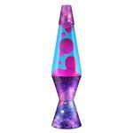 Lava Lamp - 14.5" Cosmic Flow - The Original Motion Lamp - Pink and Blue Liquid with Printed Base - Item #2409