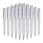Magiin Pack of 10 Metal Ballpoint Pens, Mini Pocket Size Ballpoint Pen, Portable Oil Pen, Stainless Steel Business Gift Pen