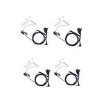Sarcia 1 Pin 2.5 mm Earpiece Headset with PTT Mic for Motorola Talkabout MH230R MR350R T200 T200TP T260 T260TP T600 MT350R Two Way Radio with Covert Acoustic Tube 4 Pack