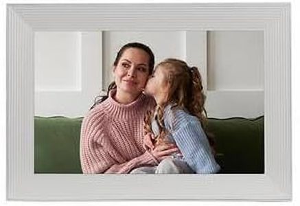 Aura Griffin Digital 10" HD WiFi Digital Picture Frame, Unlimited Storage - White