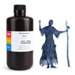 ELEGOO ABS-Like 3D Printer Rapid Resin LCD UV-Curing Resin 405nm Standard Photopolymer Resin for LCD 3D Printing 1000Gram Smoky Black