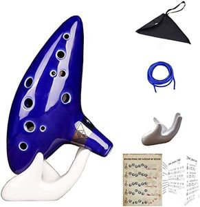 Aovoa 12 Hole Ocarina for Legend of Zelda with 2 Song Books, Alto C Ocarina with Getting Started Guide Display Stand and Protective Bag