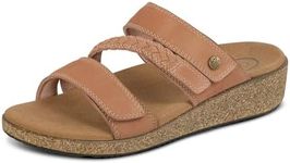 Orthofeet Women's Orthopedic Clay Leather Carrie Sandals, Size 10.5 Wide