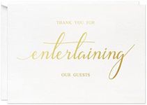 MAGJUCHE Band DJ Wedding Vendor Thank You Card, Gold Foil Thank You For Entertaining Guests