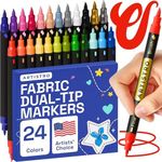 ARTISTRO 24 Dual-Tip Fabric Markers