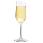 Ocean Glass Lexington Flute Champagne, 185ml (Clear, Transparent)