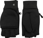 C9 Champion Women's Flip Top Mitten and Fingerless Glove, Black, OS