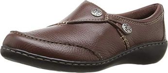 Clarks Women's Ashland Lane Q Slip-On Loafer, Redwood, 6 UK