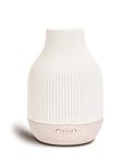 SOICARE Elegant Ceramic Diffuser for Essential Oils with Solid Wood Base,Stone Aromatherapy Essential Oil Diffusers for Home Office Room Decor Gift (180ML)