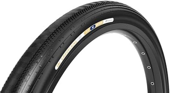 Panaracer Gravelking Semi Slick TLR Tubeless Ready Folding Gravel Bike Tyres 700c | Fast-Rolling SS with ZSG Compound & TuffTex Casing | Enhanced Control on Rough Road & Fire Trails | 700x35c Tyres