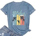 Aloha Hawaii T Shirts for Women Vin