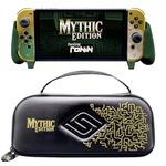 Satisfye Inc - ZenGrip Ronin Mythic Slim Bundle, Accessories Compatible with Nintendo Switch & OLED - The Bundle includes: Mythic Ronin ZenGrip and Mythic ZenCase Slim (GOLD/GREEN)