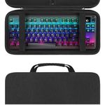 Linkidea Hard Travel Case Compatible with TKL Tenkeyless Wireless/Wired Keyboard, Computer 87 Keys Keyboard Carrying Case Protective Storage Box Bag