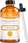 Ola Prima Oils 4oz - Orange Essential Oil, Premium Orange Oil with Dropper for Skin Diffuser - 4 Fluid Ounces