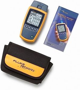 Fluke Networks MS2-100 MicroScanner2 Copper Cable Verifier with Built-In IntelliTone Toning, Troubleshoots RJ11, RJ45, Coax, Tests 10/100/1000Base-T, and Voip,yellow