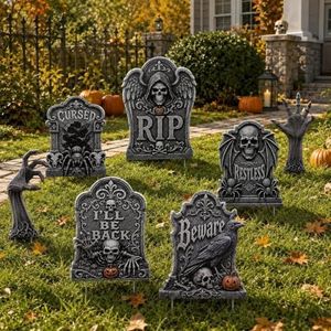 Halloween Yard Signs Decorations Large Tombstones Halloween Outdoor Decor