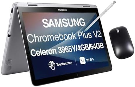 Samsung Chromebook Plus V2 Business 2-in-1 Laptop 12.2" Touchscreen WUXGA Display (Intel Celeron 3965Y, 4GB LPDDR3, 64GB SSD, Active Pen, WiFi 5, Webcam, Bluetooth 4.0, Chrome OS)