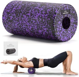 EVEREST FITNESS Rodillo fascial de 30 cm in Negro/Morado de dureza media