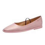 Coach Women's Emilia Metallic Leather Mary Jane Flat, Soft Pink, 6 UK