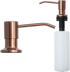 Strictly Sinks Liquid Soap Dispenser - Stainless Steel Dish Soap Dispenser, Refillable Kitchen Soap Dispenser for Kitchen Sink, Soap Dispenser Bottle with Stainless Steel Pump