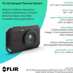 FLIR C5 Thermal Imaging Camera – Compact Infrared Handheld Device