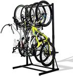 StoreYourBoard Freestanding Bike Storage Rack, Indoor Garage Floor Stand, Bicycle Organizer (5 Bike)