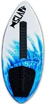 USA Made Slapfish Skimboards 52" Fiberglass & Carbon - No Rider Weight Limit - with Traction Deck Grip - Kids & Adults - 4 Colors… (Blue Board + Arch Bar)