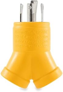 Camco 55438 PowerGrip (30M/2 x 15F) 4-Prong Generator Adapter
