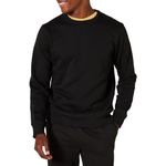 Amazon Essentials Men's Big & Tall Crewneck Fleece Sweatshirt, Black, 3X