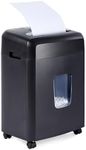 Amazon Basics 12 Sheet (new model) Micro Cut Paper and Credit Card CD Shredder With 6 Gallon Bin, Black