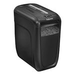 Fellowes Paper Shredder for Home Office Use - 10 Sheet Cross Cut Shredder for Home and Office Use - Deskside Shredder with 22 Litre Bin - Powershred 60Cs - High Security P4 - Black