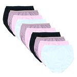 Fruit of the Loom Women's Underwear Brief Panty Multipack, Cotton Body Tone Assorted (10 Pack), Large