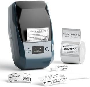NIIMBOT M2 2 Inch Thermal Transfer Label Maker, 300DPI Bluetooth Label Printer, Label Maker Machine for Office, Garden, Lab, Outdoor Equipment, Cable, Jewelry, 8-10 Years Duration for Label No Fade