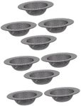 DOITOOL 9 Pcs Floor Drain Filter Kitchen Trash Strainer Kitchen Sink Drain Sink Drain Cover Drain Strainer Hair Catcher Stainless Sink Hair Sink Hair Filter Steel Sink Stainless Steel Mesh