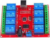 HOMYL DC 12V 8-Channel USB Relay Board Module PC Computer Control for Home Automation