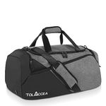 Tolaccea Sports Duffle Bag for Men Women, 60L Large Gym Backpack with Shoes Compartment and Wet Pocket, Holdall Duffel Bags for Overnight/Weekend/Travel/Swimming/Football/Yoga